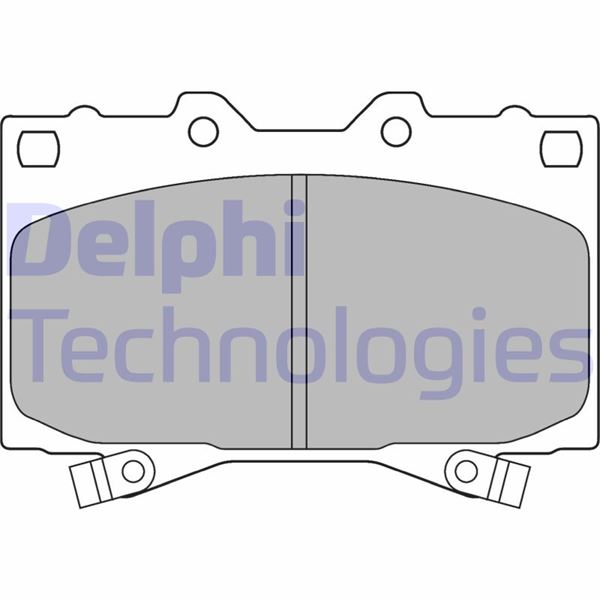 DELPHI LP1308 Fren Sistemleri Fren Balatası - TOYOTA LAND CRUISER 100 (_J1_) uyumlu