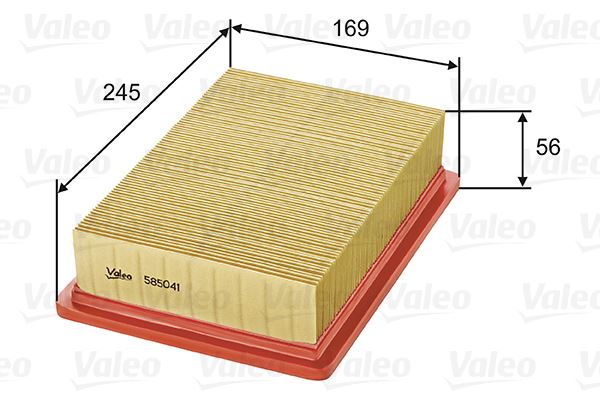 VALEO 585041 Motor Hava Filtresi - ALFA ROMEO 155 (167_) uyumlu