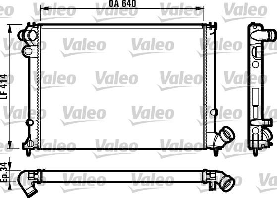 VALEO 731384 Soğutma Sistemi Su Soğutucu & Parçaları - PEUGEOT 406 (8B) uyumlu