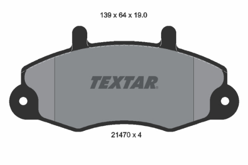 TEXTAR 2147001 Fren Sistemleri Fren Balatası - FORD TRANSIT Minibüs/Otobüs (E_ _) uyumlu