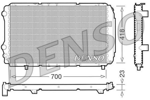 DENSO DRM09077 Soğutma Sistemi Su Soğutucu & Parçaları - FIAT DUCATO Panorama (290_) uyumlu
