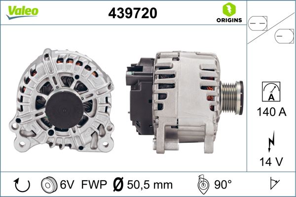 VALEO 439720 Elektrik Sistemi Alternatör - VW PASSAT B7 (362) uyumlu