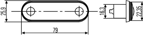 HELLA 2XA 959 790-401 Farlar & Aydınlatma Sinyal Lambası