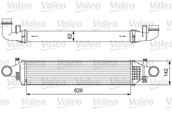 VALEO 818623 Motor Turbo Radyatörü - MERCEDES-BENZ B-SERISI Sports Tourer (W246, W242) uyumlu