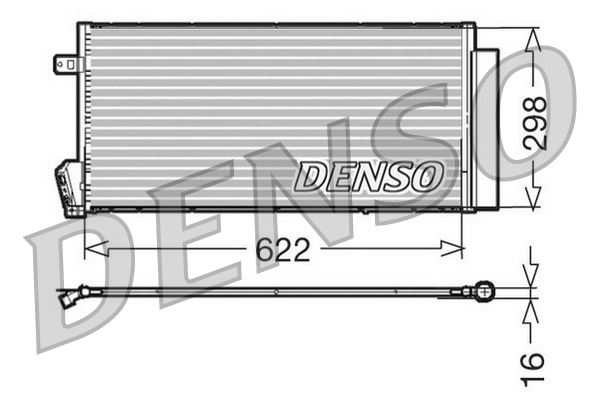 DENSO DCN09018 İklimlendirme Sistemi Klima Radyatörü - FIAT DOBLO Cargo (263_) uyumlu
