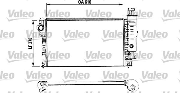 VALEO 730575 Soğutma Sistemi Su Soğutucu & Parçaları - PEUGEOT 405 II (4B) uyumlu