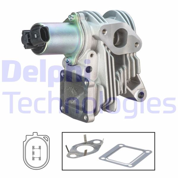 DELPHI EG10414-12B1 Motor EGR Parçaları - RENAULT LAGUNA II (BG0/1_) uyumlu