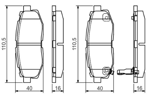 BOSCH 0 986 495 135 Fren Sistemleri Fren Balatası - SUBARU FORESTER (SJ_) uyumlu