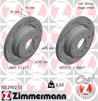 ZIMMERMANN 150.2902.53 Fren Sistemleri Fren Diski - BMW 3 (F30, F80) uyumlu
