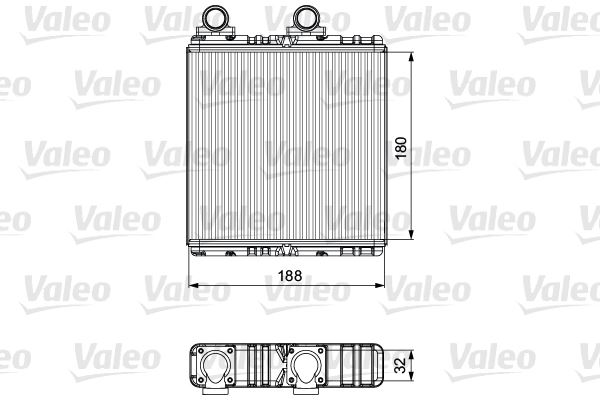 VALEO 811554 İklimlendirme Sistemi İç Mekan Isı Değiştirici - SAAB 9-3 (YS3D) uyumlu