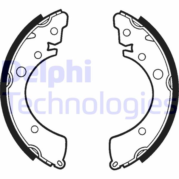 DELPHI LS1417 Fren Sistemleri Fren Pabucu - HONDA ACCORD I (SJ, SY, SM) uyumlu