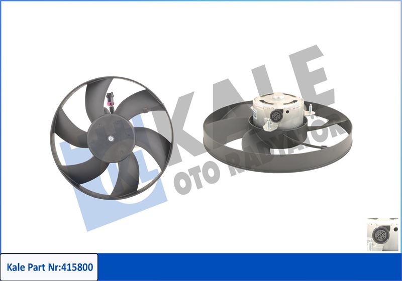 KALE OTO RADYATÖR 415800 Soğutma Sistemi Fan - SEAT IBIZA II (6K1) uyumlu