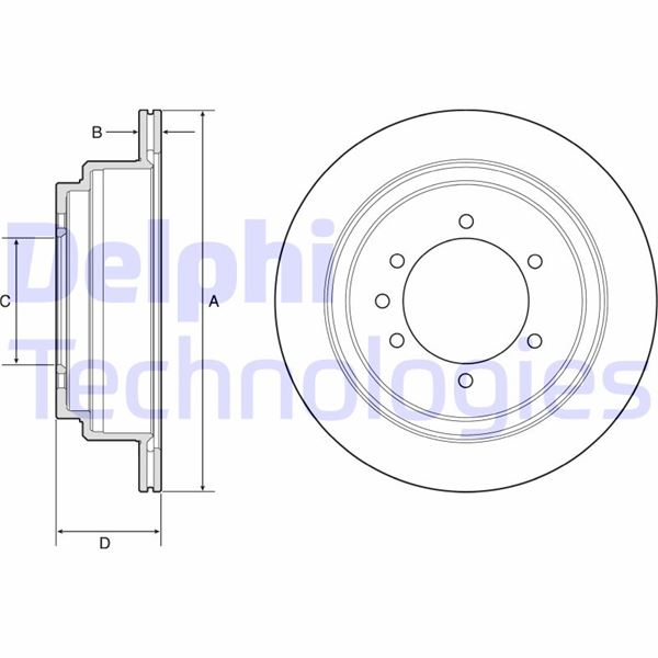 DELPHI BG4792 Fren Sistemleri Fren Diski