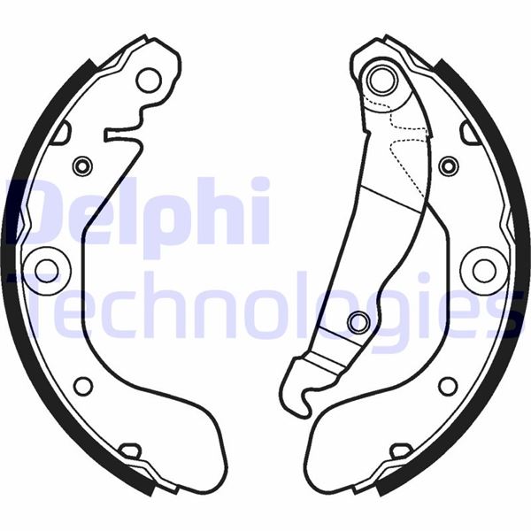 DELPHI LS2114 Fren Sistemleri Fren Pabucu - CHEVROLET AVEO Hatchback (T300) uyumlu