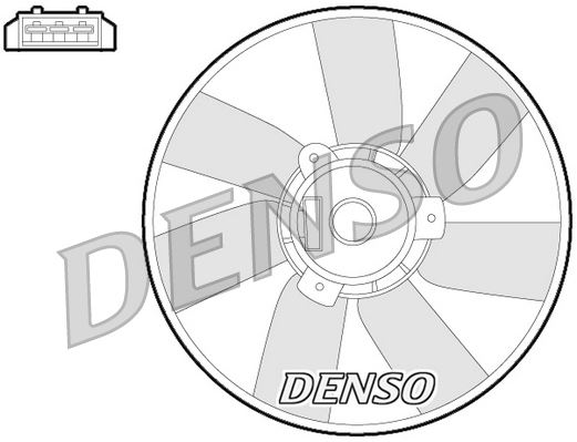 DENSO DER32013 Soğutma Sistemi Fan - VW POLO II (86C, 80) uyumlu