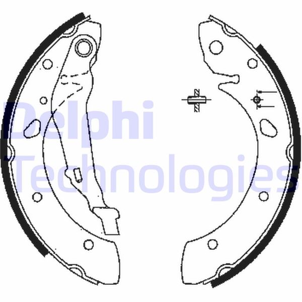 DELPHI LS1843 Fren Sistemleri Fren Pabucu - TOYOTA AVENSIS (_T22_) uyumlu