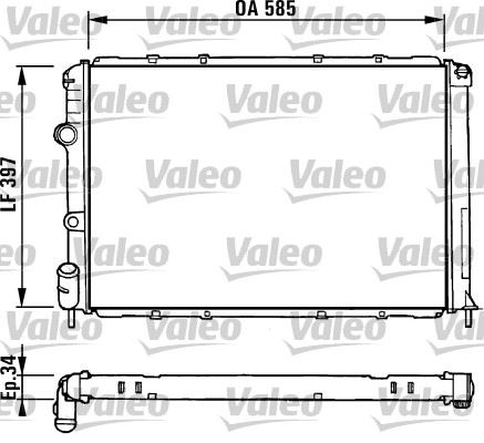 VALEO 731380 Soğutma Sistemi Su Soğutucu & Parçaları - RENAULT MEGANE I (BA0/1_) uyumlu
