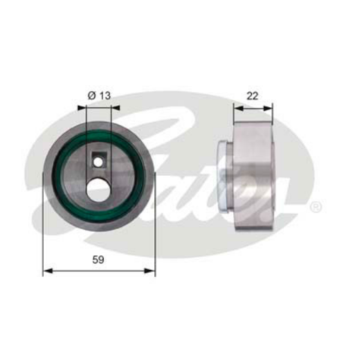 GATES T41129 Motor Kayış Kasnağı - CITROËN AX (ZA-_) uyumlu