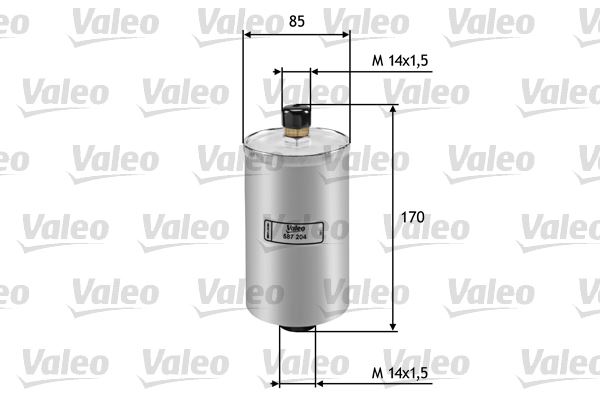 VALEO 587204 Yakıt Sistemi Yakıt Filtresi - AUDI 80 B2 Sedan (811, 813, 814, 819, 853) uyumlu