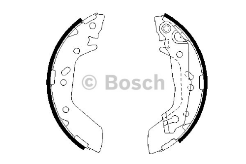 BOSCH 0 986 487 655 Fren Sistemleri Fren Pabucu - HYUNDAI ACCENT II (LC) uyumlu