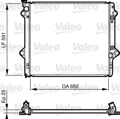 VALEO 735568 Soğutma Sistemi Su Soğutucu & Parçaları - TOYOTA LAND CRUISER PRADO (_J12_) uyumlu