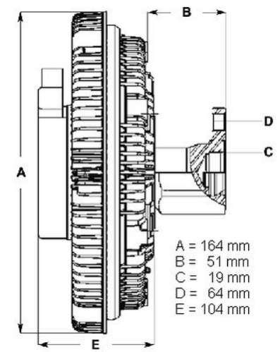BorgWarner (BERU) LK032 Soğutma Sistemi Fan - MAN TGM I uyumlu