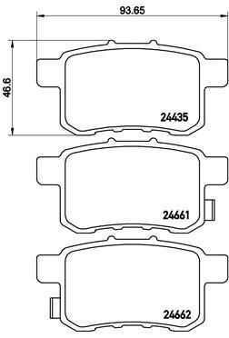 VALEO 670350 Fren Sistemleri Fren Balatası - HONDA ACCORD VIII (CU) uyumlu