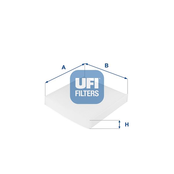 UFI 53.210.00 İklimlendirme Sistemi Polen Filtresi - ABARTH 500 / 595 / 695 uyumlu