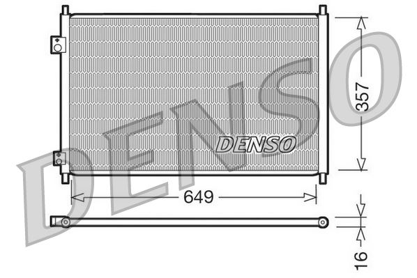 DENSO DCN40008 İklimlendirme Sistemi Klima Radyatörü - HONDA CIVIC VII Hatchback (EU, EP, EV) uyumlu