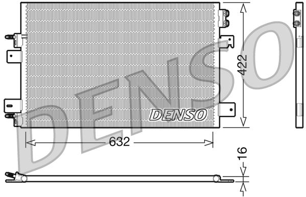 DENSO DCN06007 İklimlendirme Sistemi Klima Radyatörü - CHRYSLER SEBRING (JS) uyumlu