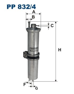 FILTRON PP 832/4 Yakıt Sistemi Yakıt Filtresi - BMW 7 (E65, E66, E67) uyumlu