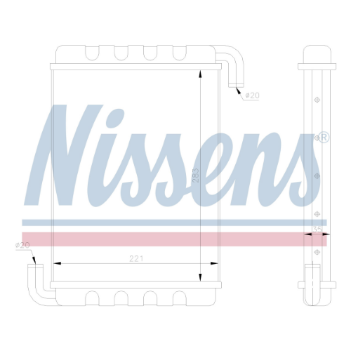 NISSENS 75000 İklimlendirme Sistemi İç Mekan Isı Değiştirici