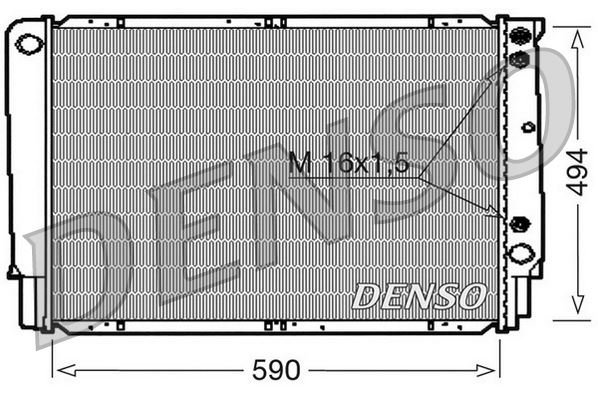 DENSO DRM33053 Soğutma Sistemi Su Soğutucu & Parçaları - VOLVO 740 Kombi (745) uyumlu