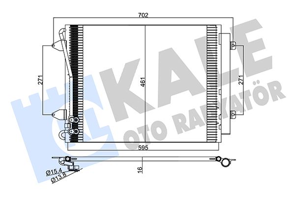 KALE OTO RADYATÖR 376100 İklimlendirme Sistemi Klima Radyatörü - VW PASSAT B7 (362) uyumlu