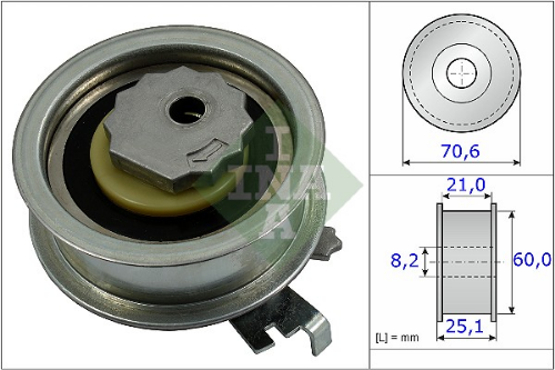 Schaeffler INA 531 0882 10 Motor Kayış Kasnağı - VW UP! (121, 122, BL1, BL2, BL3, 123) uyumlu