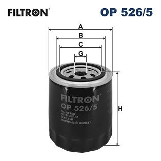FILTRON OP 526/5 Motor Yağ Filtresi - AUDI COUPE B3 (89, 8B3) uyumlu