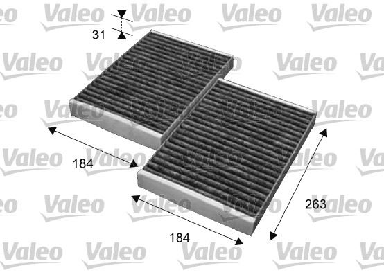 VALEO 715643 İklimlendirme Sistemi Polen Filtresi - MERCEDES-BENZ S-SERISI (W221, V221) uyumlu
