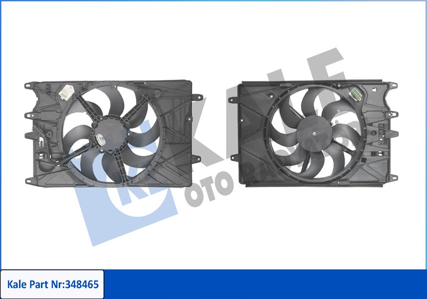 KALE OTO RADYATÖR 348465 Soğutma Sistemi Fan - FIAT EGEA Sedan (356_, 357_) uyumlu