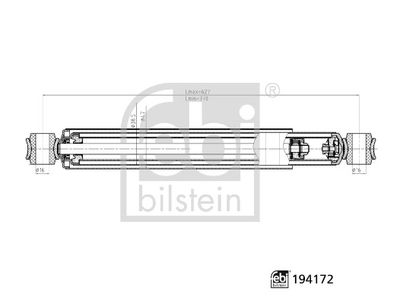 FEBI BILSTEIN 194172 Süspansiyon Sistemi Amortisör - MITSUBISHI L200 (K7_T, K6_T, K5_T) uyumlu