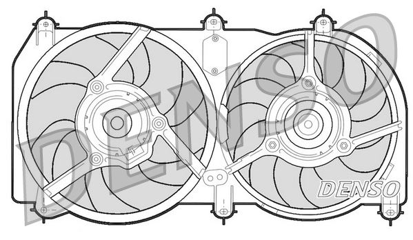 DENSO DER09246 Soğutma Sistemi Fan - FIAT PUNTO (176_) uyumlu
