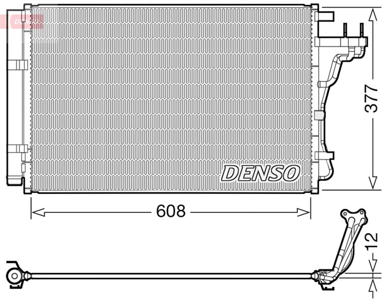 DENSO DCN43004 İklimlendirme Sistemi Klima Radyatörü - KIA SOUL II (PS) uyumlu