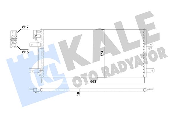KALE OTO RADYATÖR 353140 İklimlendirme Sistemi Klima Radyatörü - VW TRANSPORTER T4 Minibüs/Otobüs (70B, 70C, 7DB, 7DK, 70J, 70K, uyumlu