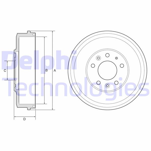 DELPHI BF578 Fren Sistemleri Fren Kampanası - MAZDA MPV II (LW) uyumlu