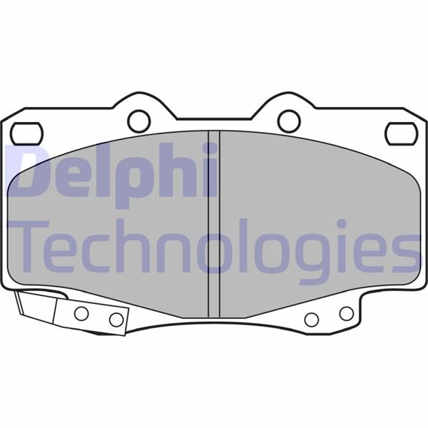 DELPHI LP2242 Fren Sistemleri Fren Balatası - TOYOTA HILUX VI Pick-up (_N1_) uyumlu