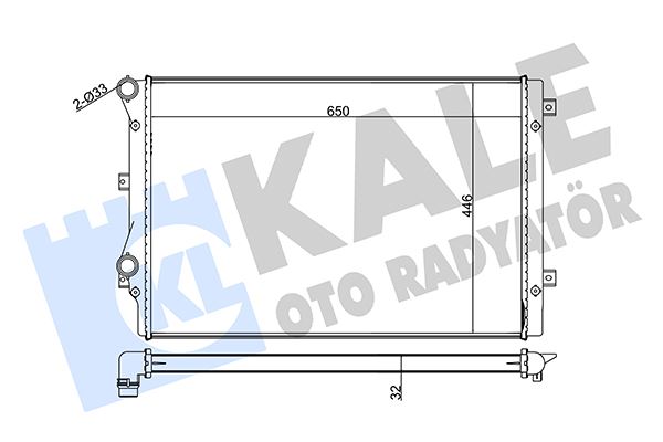 KALE OTO RADYATÖR 367600 Soğutma Sistemi Su Soğutucu & Parçaları - VW PASSAT B7 (362) uyumlu