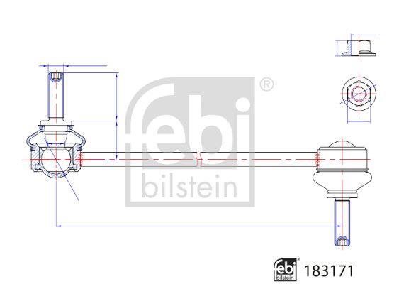FEBI BILSTEIN 183171 Süspansiyon Sistemi Stabilizatör - JAGUAR F-PACE (X761) uyumlu