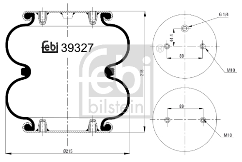 FEBI BILSTEIN 39327 Süspansiyon Sistemi Süspansiyon Körüğü