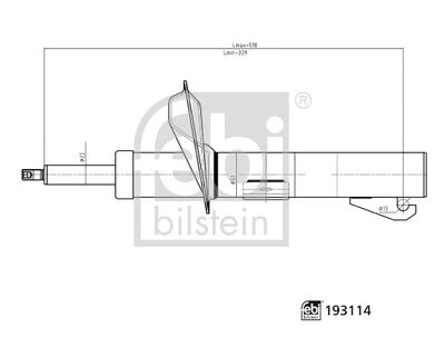 FEBI BILSTEIN 193114 Süspansiyon Sistemi Amortisör - MITSUBISHI L200 / TRITON (KA_T, KB_T) uyumlu