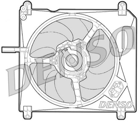 DENSO DER09010 Soğutma Sistemi Fan - FIAT MAREA (185_) uyumlu