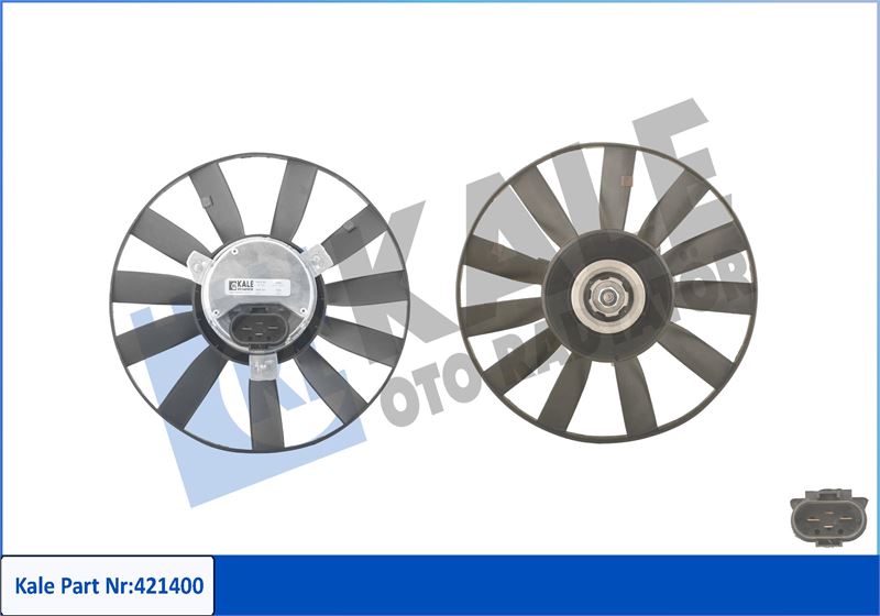 KALE OTO RADYATÖR 421400 Soğutma Sistemi Fan - VW GOLF III (1H1) uyumlu